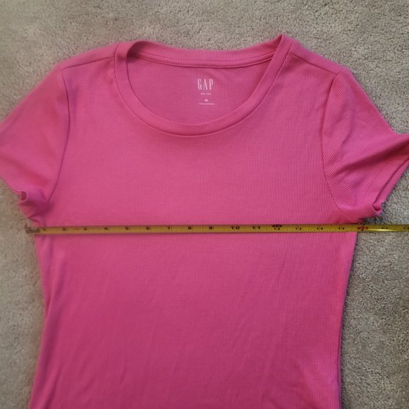 Gap Rib Tee in Bright Pink - Picture 3 of 3